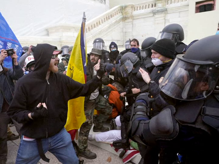 US Capitol locked down as Trump supporters clash with police; security breach reported