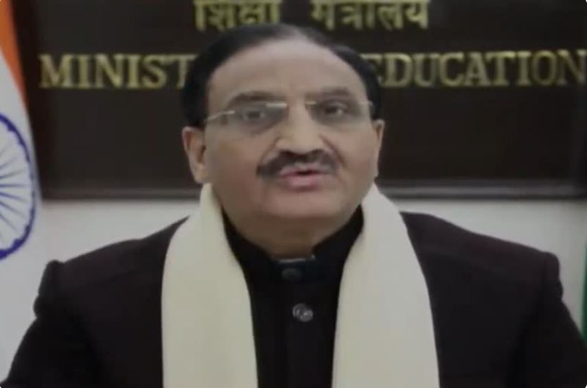 Union Education Minister Ramesh Pokhriyal