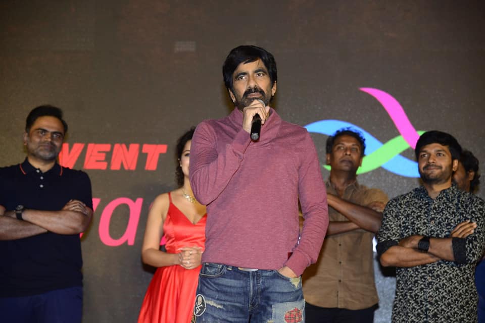 mass maharaja raviteja in 'krack' pre release event