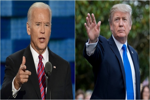 US President-elect Joe Biden and President Donald Trump