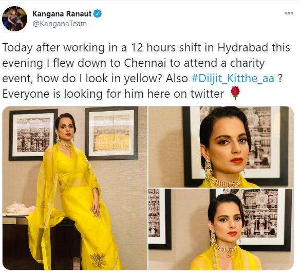 Kangana's tweet