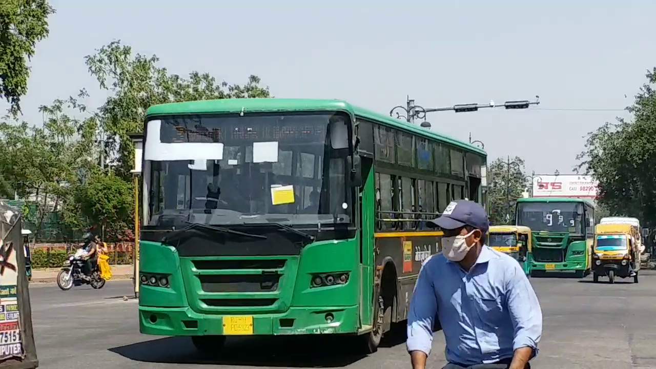 Jaipur Public Transport System,  Jaipur Low Floor Bus Intelligent Transport Management System,  Jaipur JCTSL Low Floor Bus System,  Low floor bus pre printed ticket facility Jaipur