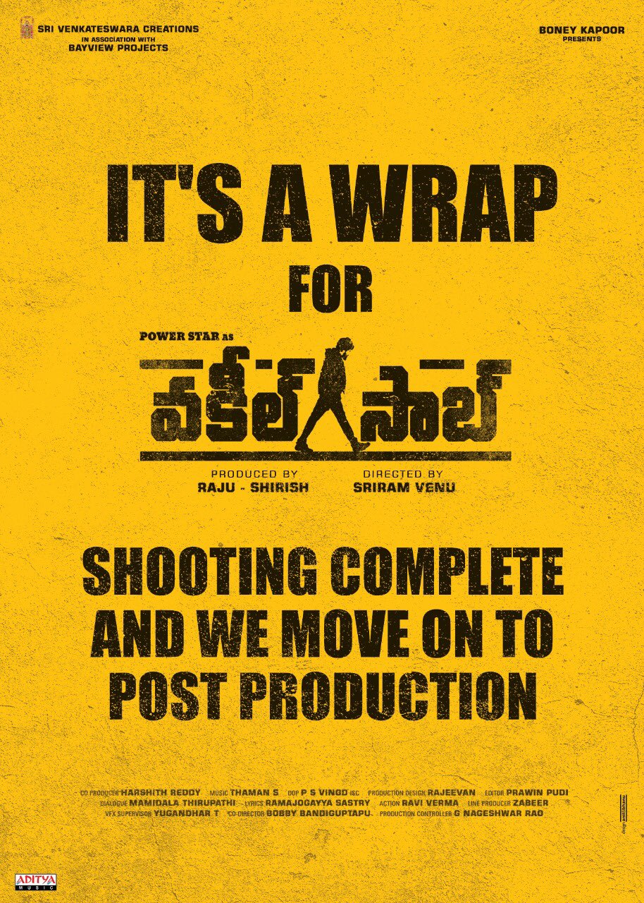 vakeel saab shooting completed