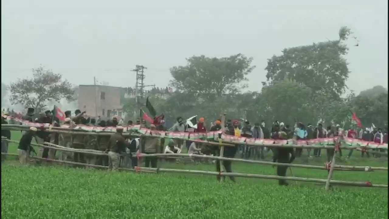 farmers came to protest against kisan panchayat meeting in haryana