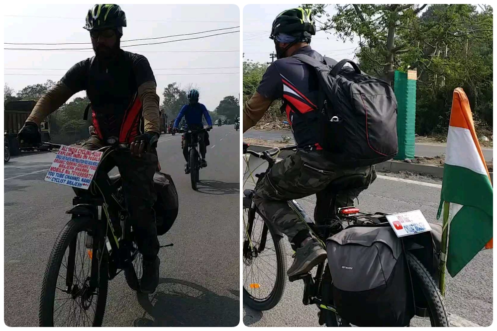 Madhya Pradesh bicycle man on mission to spread awareness across country