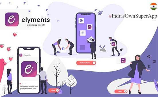 Elyments Made in India app