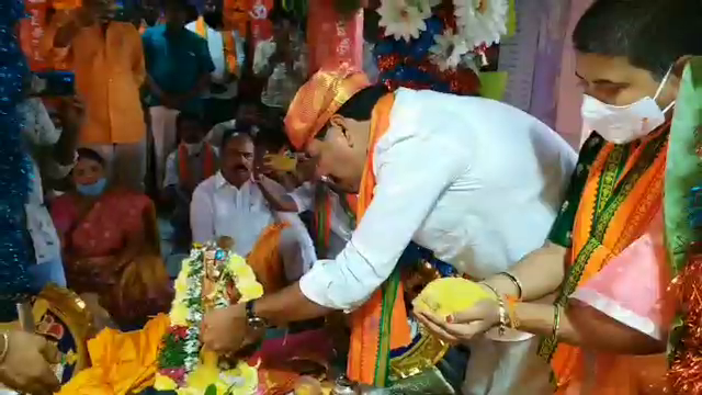 goda-kalyanam-at-kollapur-ramalayam-in-nagarkurnool-district