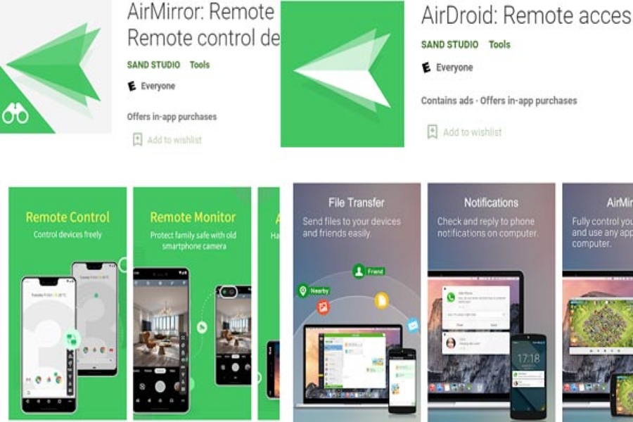 AirDroid and AirMirror