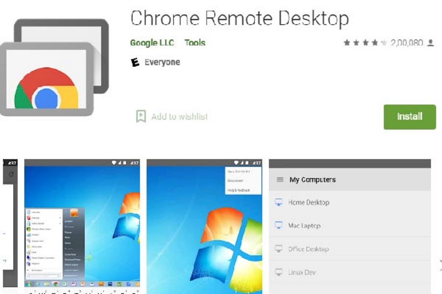 Chrome Remote Desktop