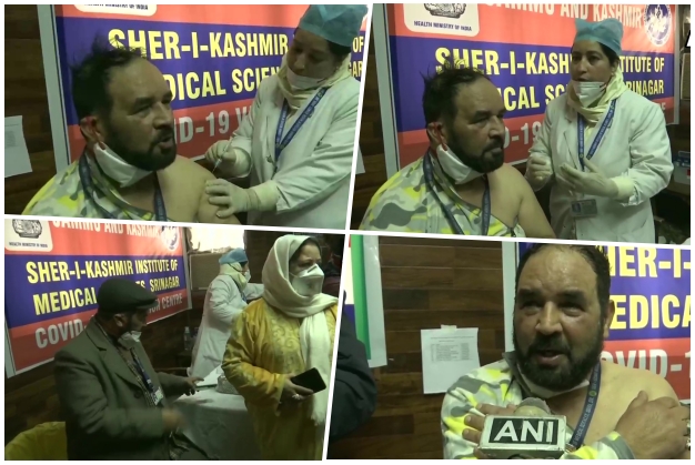 Vaccination started in Jammu and Kashmir