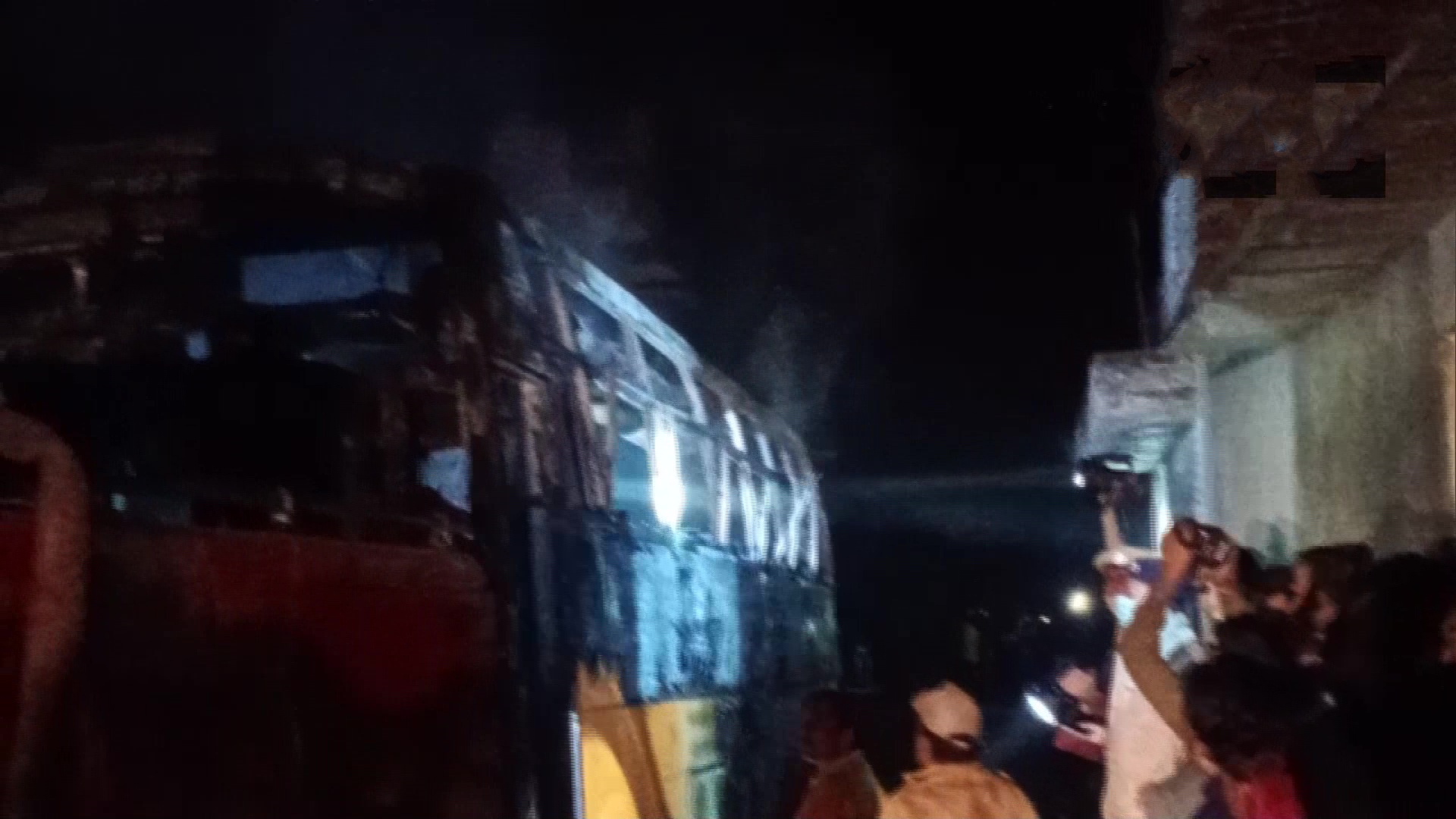 bus-caught-fire-after-coming-in-contact-with-electric-wire