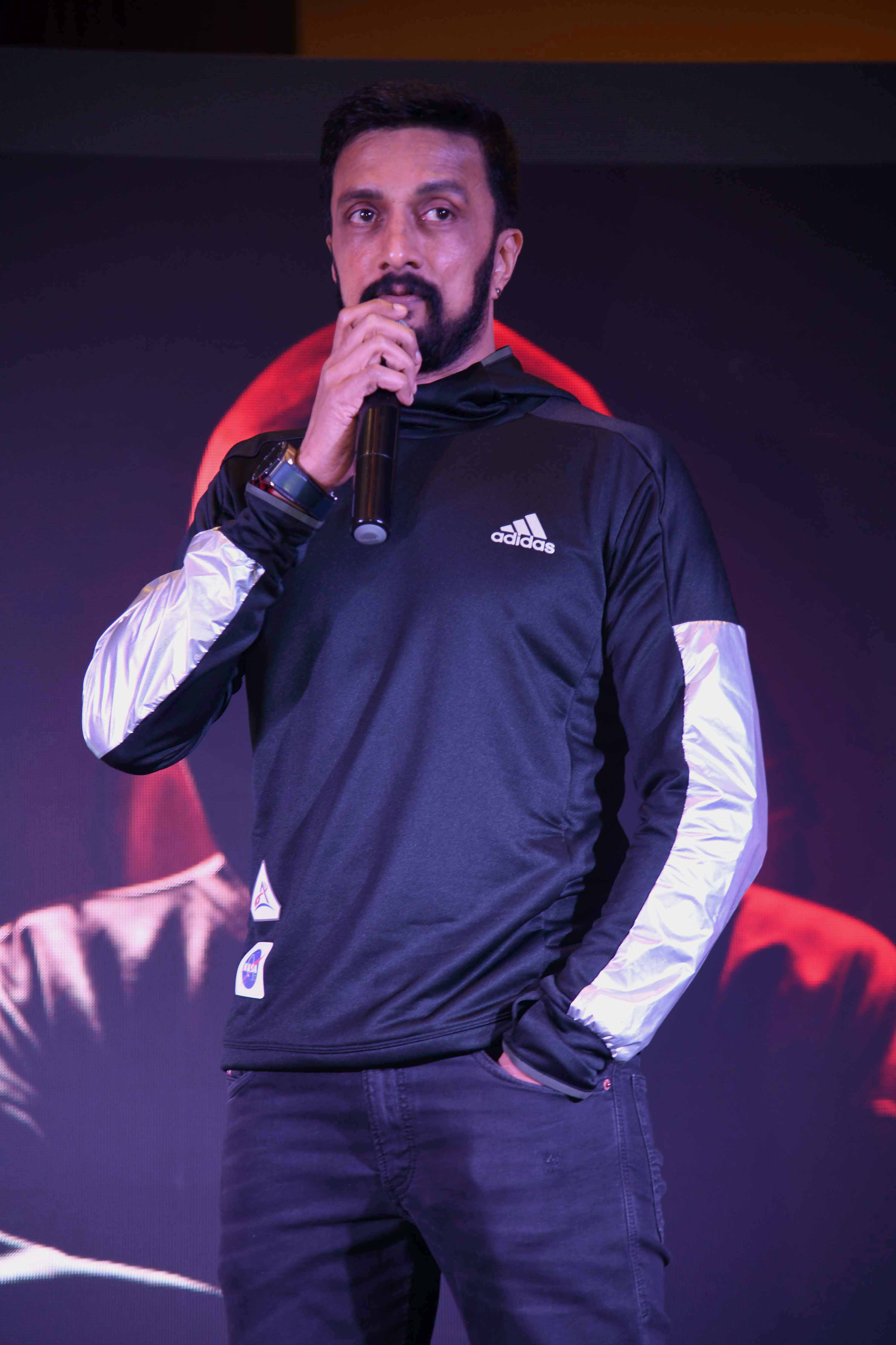 rakshit shetty playing a role with sudeep