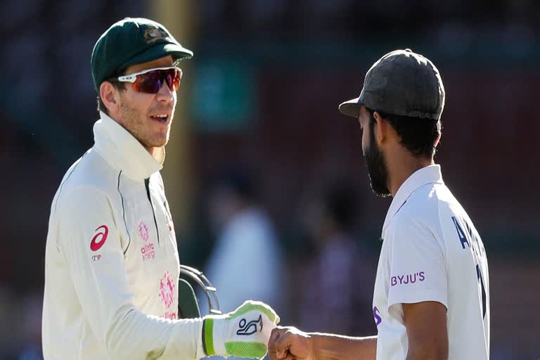 Fourth day of test match