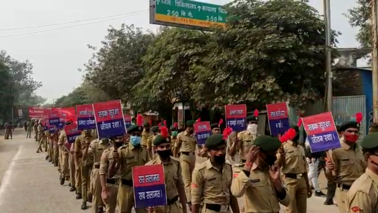 road safety month started in uttar pradesh