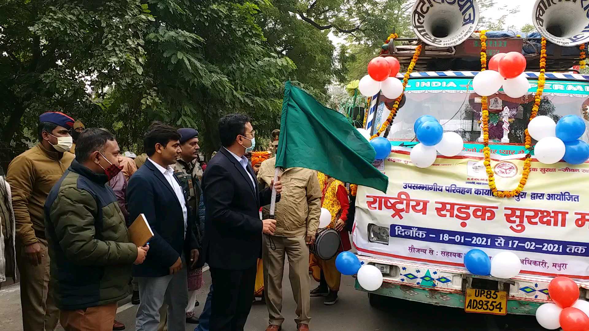 road safety month started in uttar pradesh