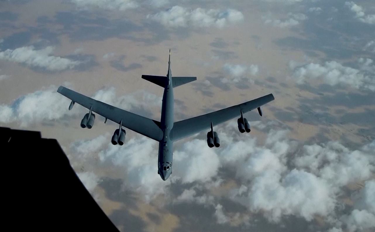 us b-52 bombers fly over middle east, iran condemns intimidation