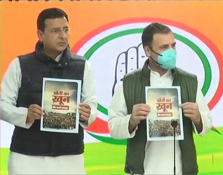 Rahul Gandhi releases booklet over Farm Laws