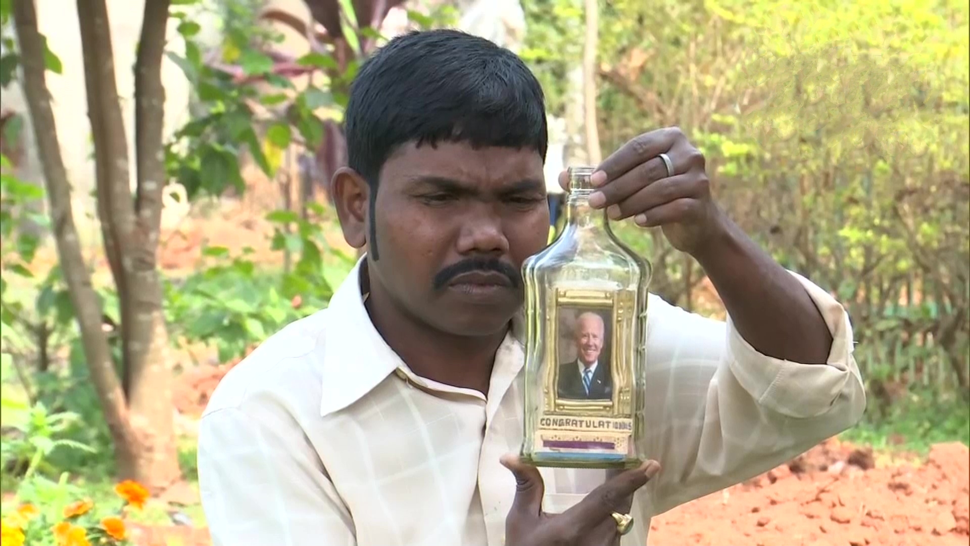 biden pic in bottle