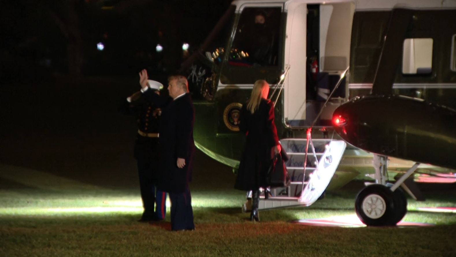 donald trump leaves white house for last time as president