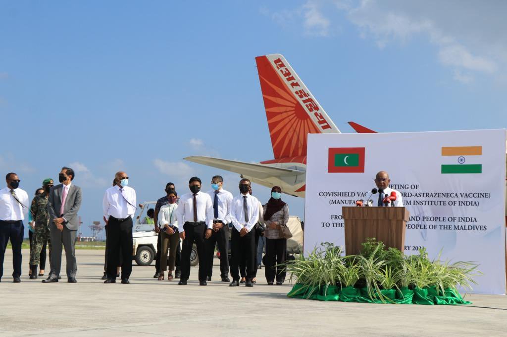 Indian vaccines reach the Maldives