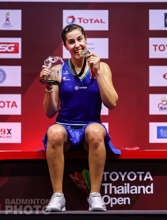 Thailand Open: Carolina Marin claims title after beating Tai Ying in final