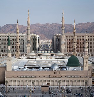 مسجدِ نبوی کا طائرانہ ایک خوبصورت منظر