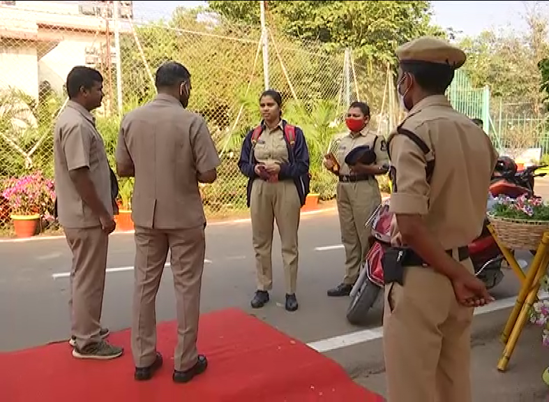 72nd Republic Day celebrations at Nampally public garden in Hyderabad