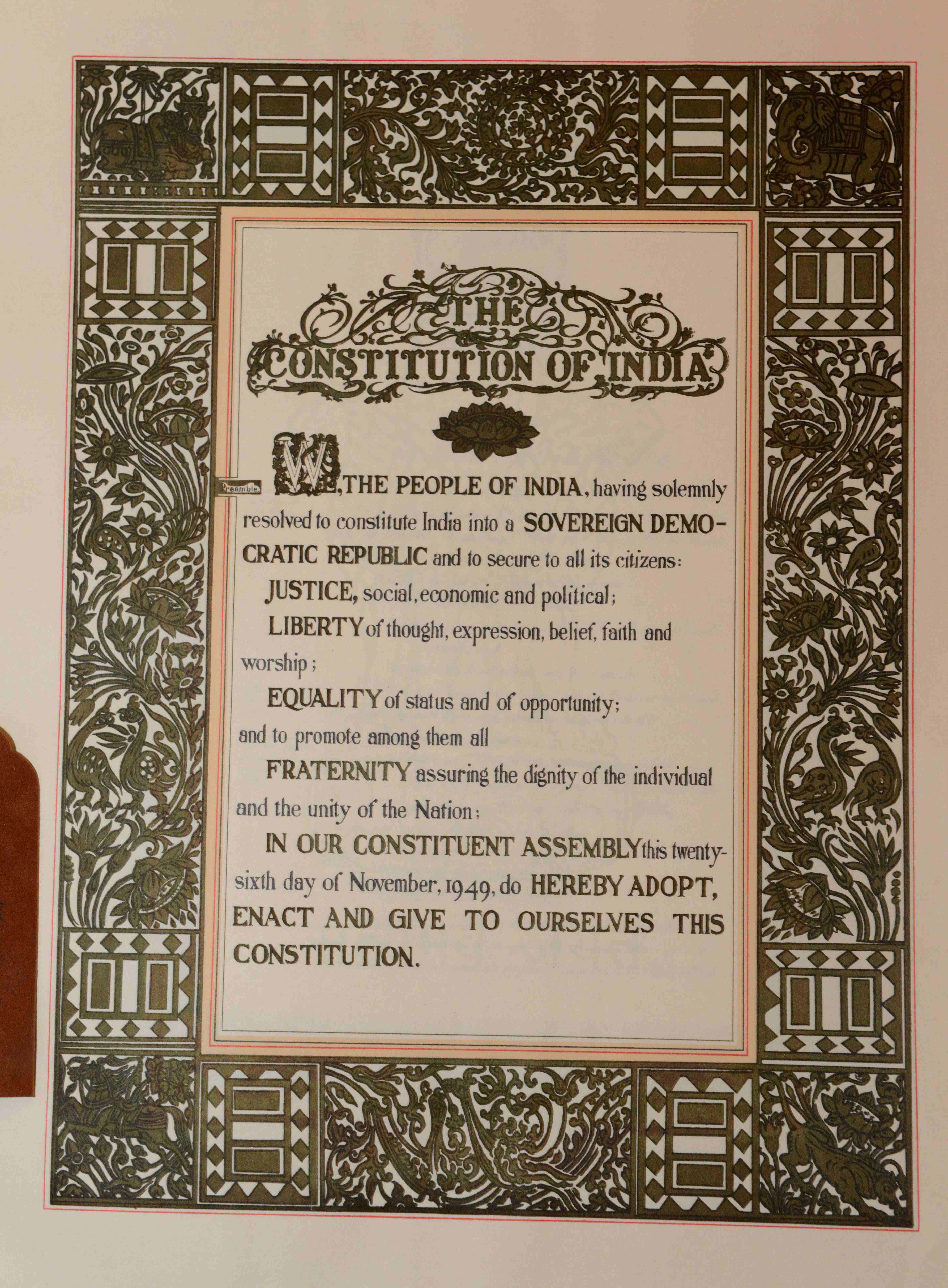 Gwalior library to showcase original copy of Indian Constitution