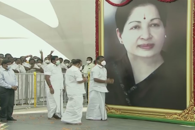 People throng Marina Beach in Chennai where Chief Minister