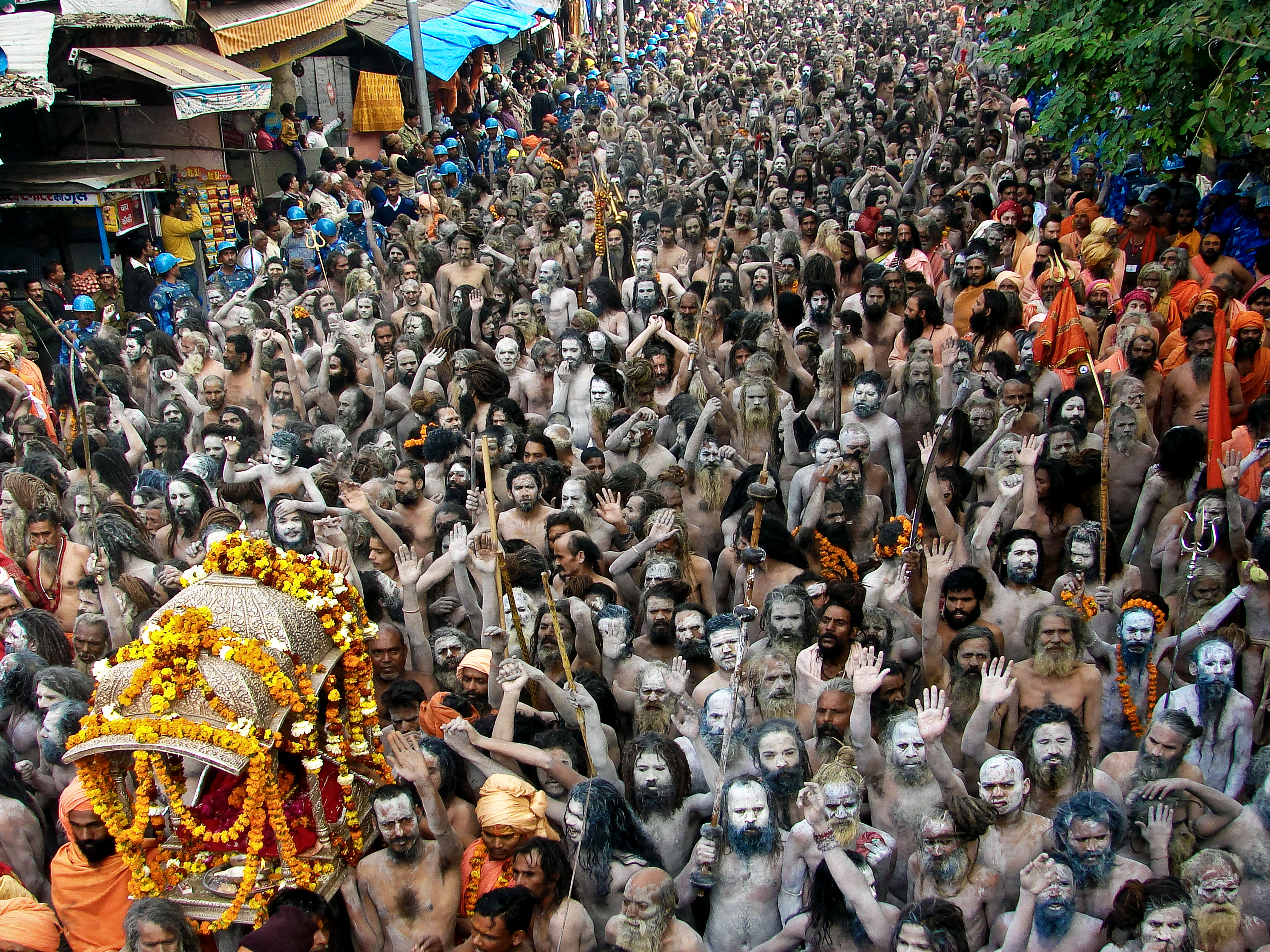 Saints reaching Haridwar