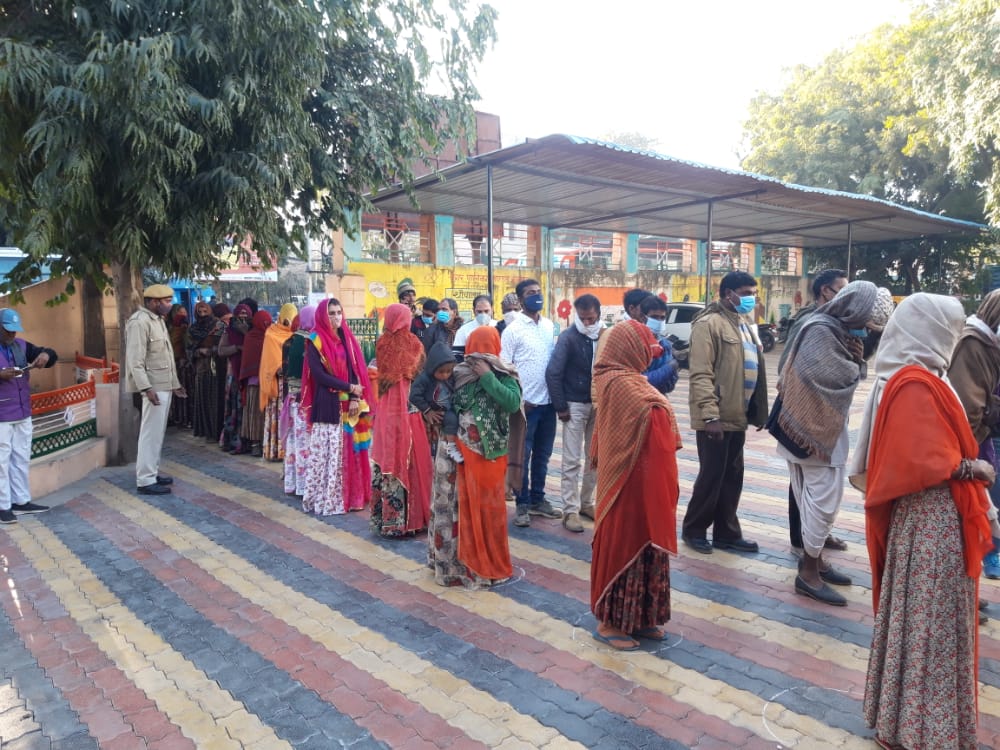 rajasthan local body election 2021 voting live update