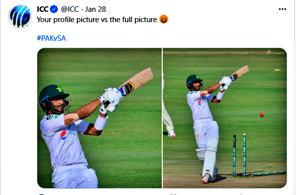 ICC brutally trolls Hasan Ali after his dismissal against Kagiso Rabada