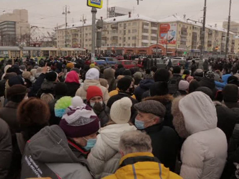 protests backing Navalny