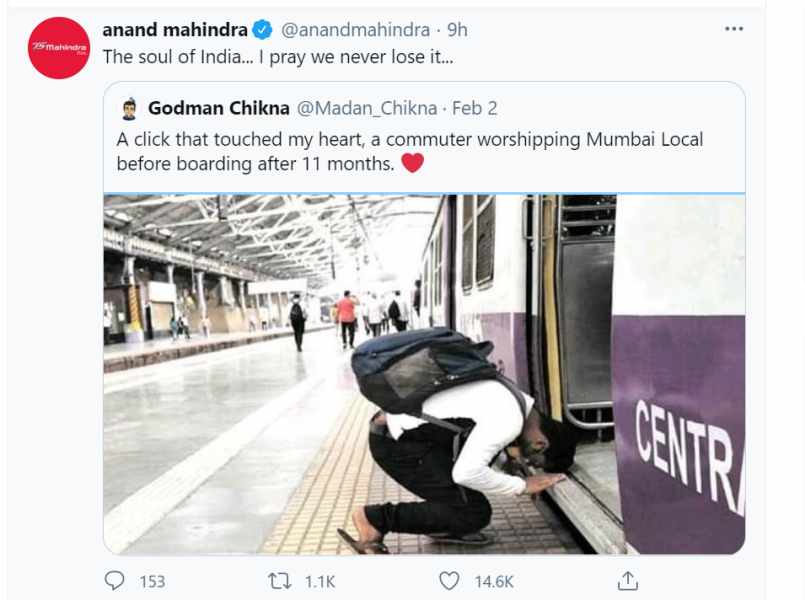 anand mahindra tweet