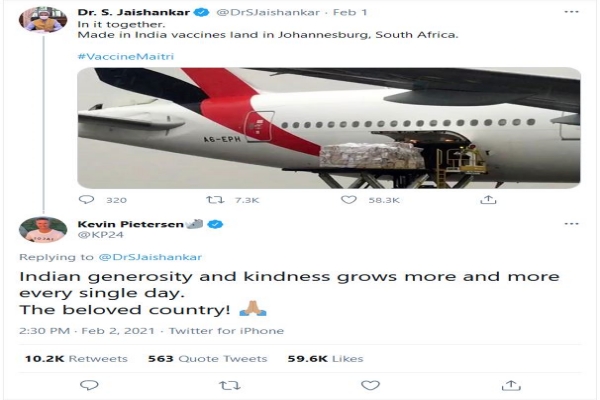 pm modi ecxpress happiness on kevin pietersens tweet praising indian govt