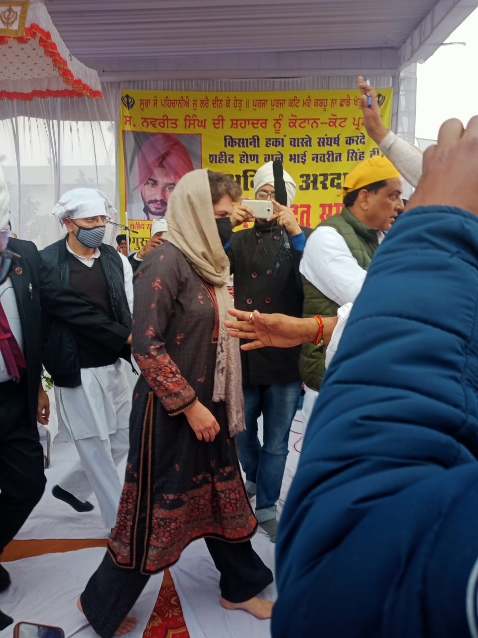 Priyanka Gandhi meets family of deceased farmer in Rampur