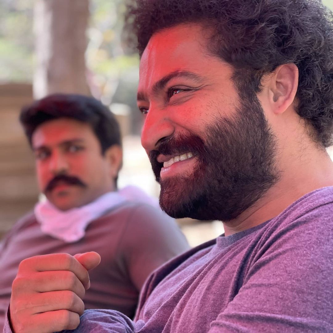 ram charan, jr.ntr in RRR climax practise classes