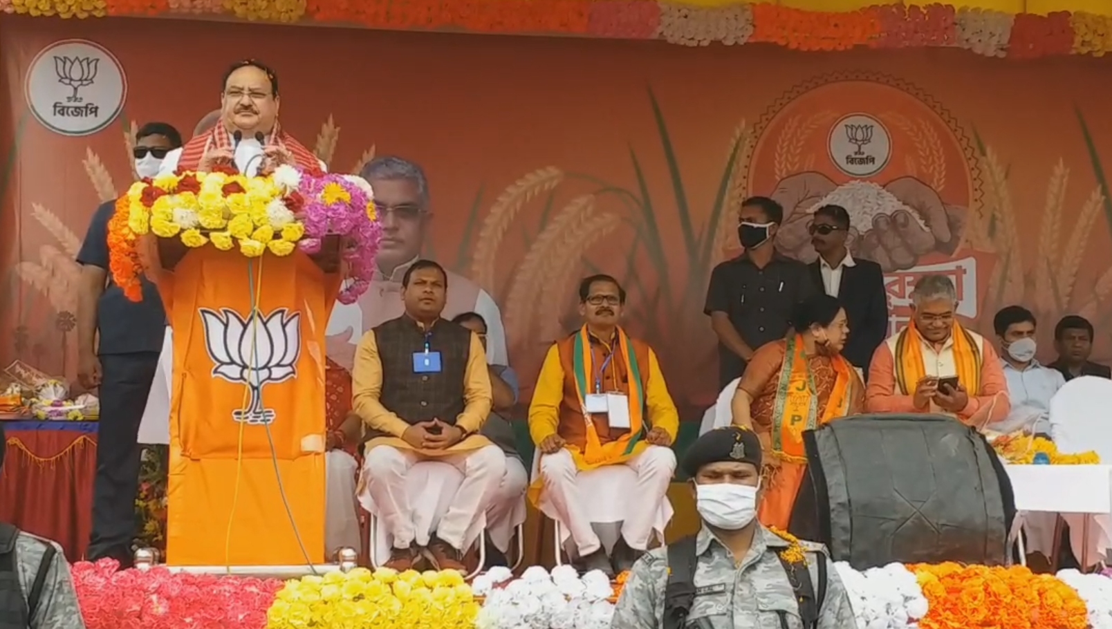 Live update: JP Nadda at Malda before paribartan yatra at Nabadwip