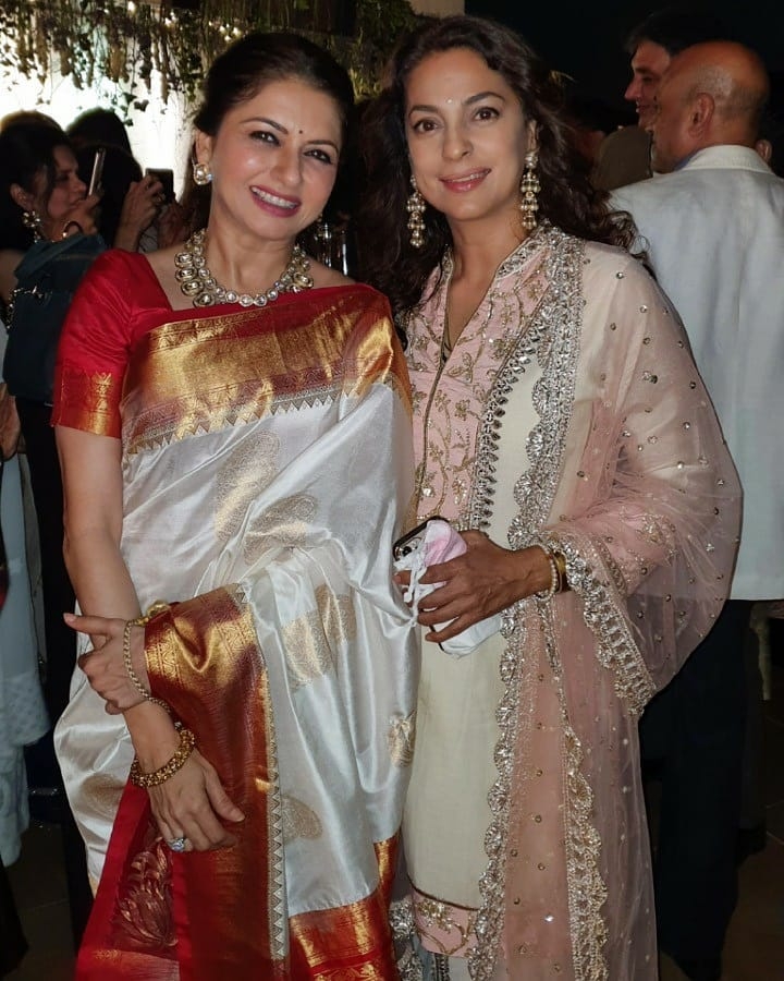 Juhi Chawla, Bhagyashree share BFF moments