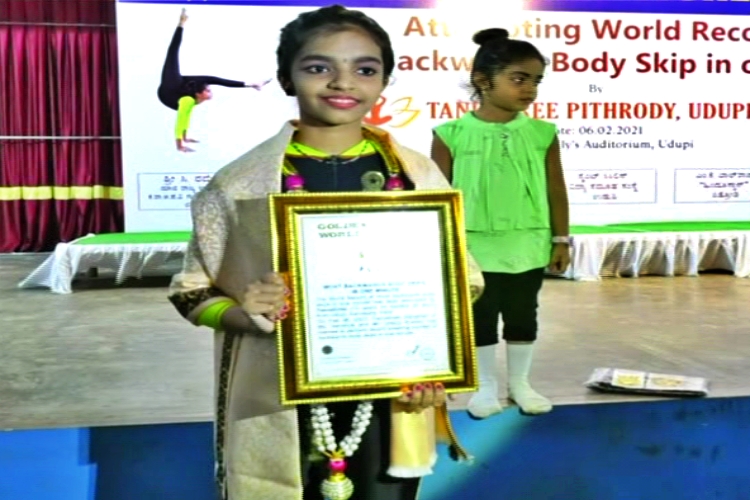 Tanushree Pitrodi  set a new record in Golden Book of World Record