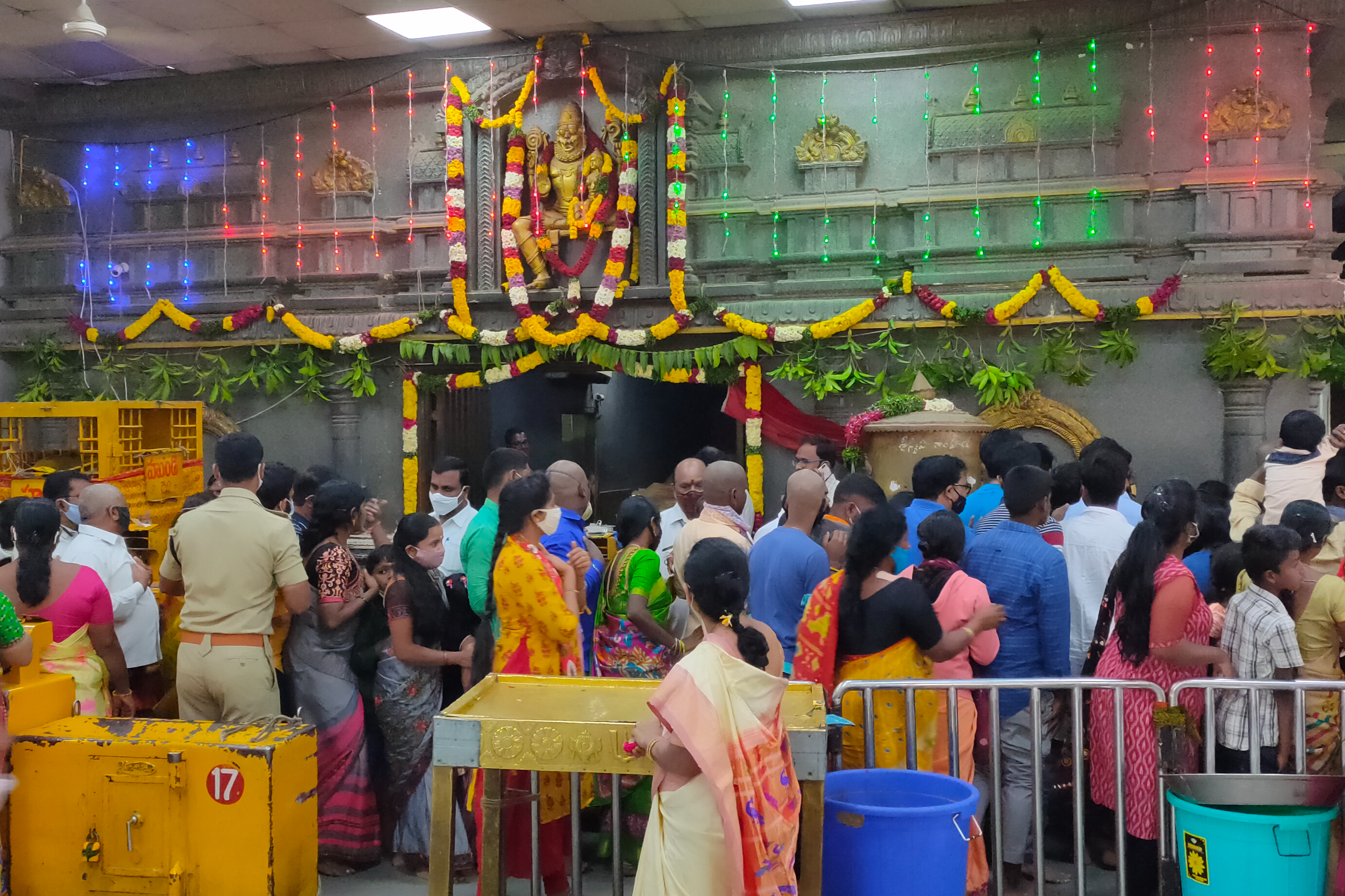 The crowd of devotees at the Yadadri temple has increased