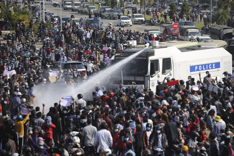 protests continue in yangon despite junta warning in myanmar