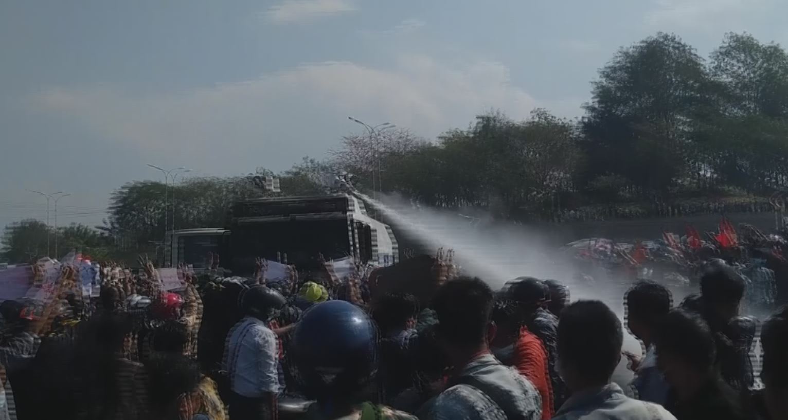 protests continue in yangon despite junta warning in myanmar