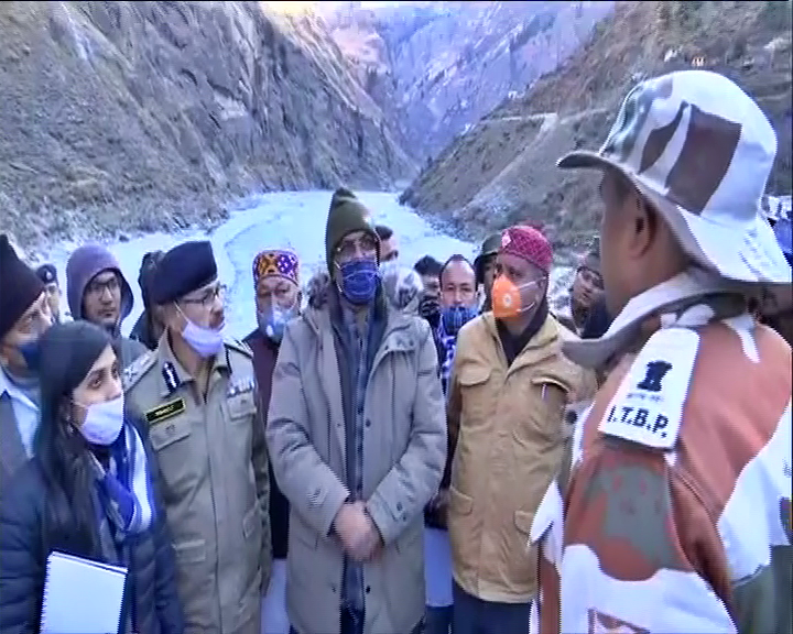 rescue operation at raini village in glacier burst of chamoli incident