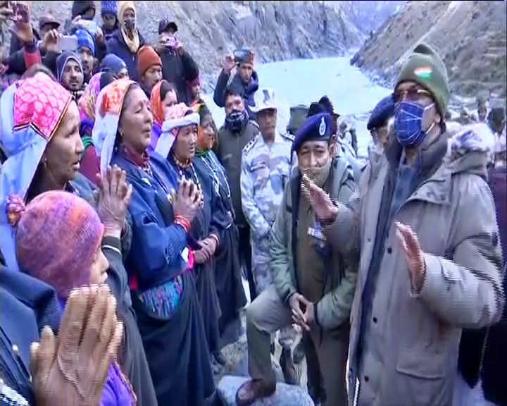 rescue operation at raini village in glacier burst of chamoli incident