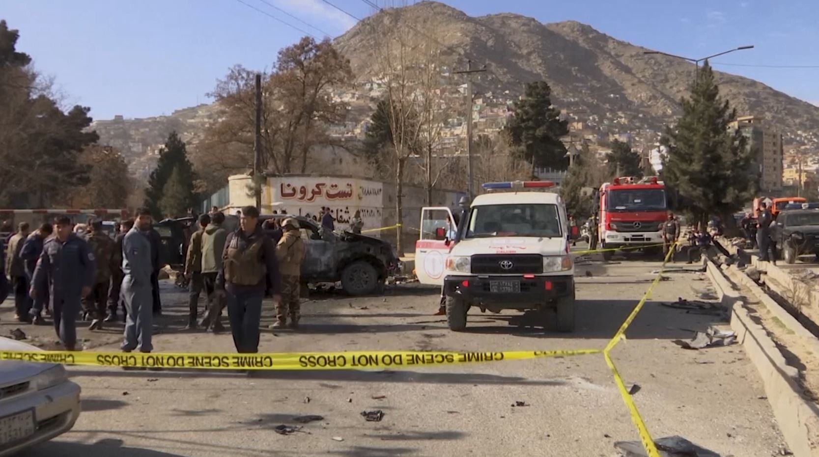 explosions in kabul killed two people and injured five others