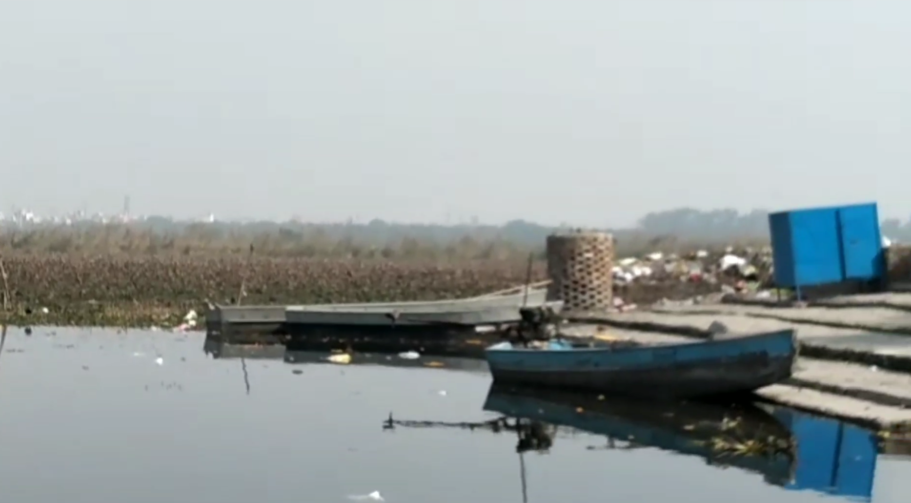 Yamuna Ghat in Wazirabad is in a very bad condition