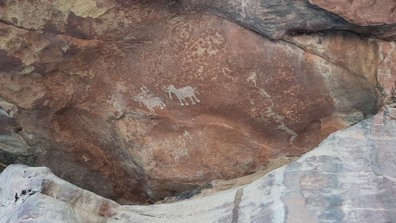 fossils in bhimbetka