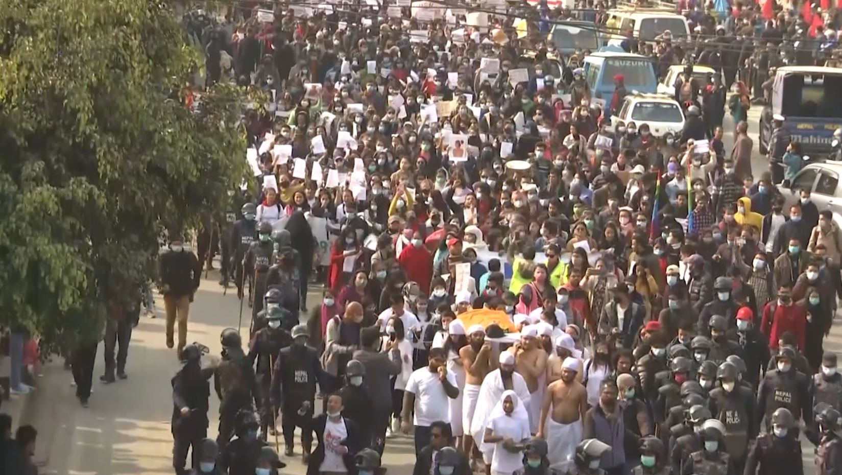 hundreds rally in nepal for women's rights