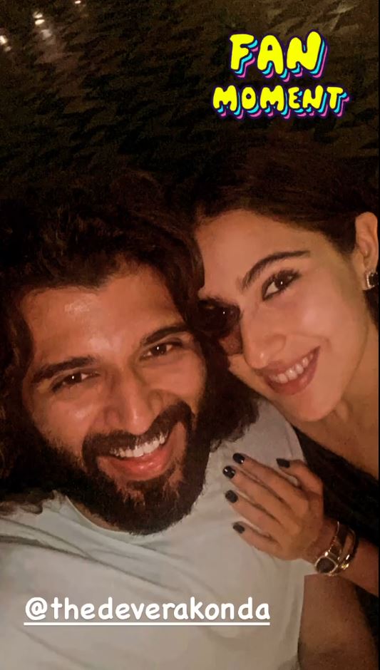 Sara Ali Khan's 'fan moment' with Vijay Deverakonda